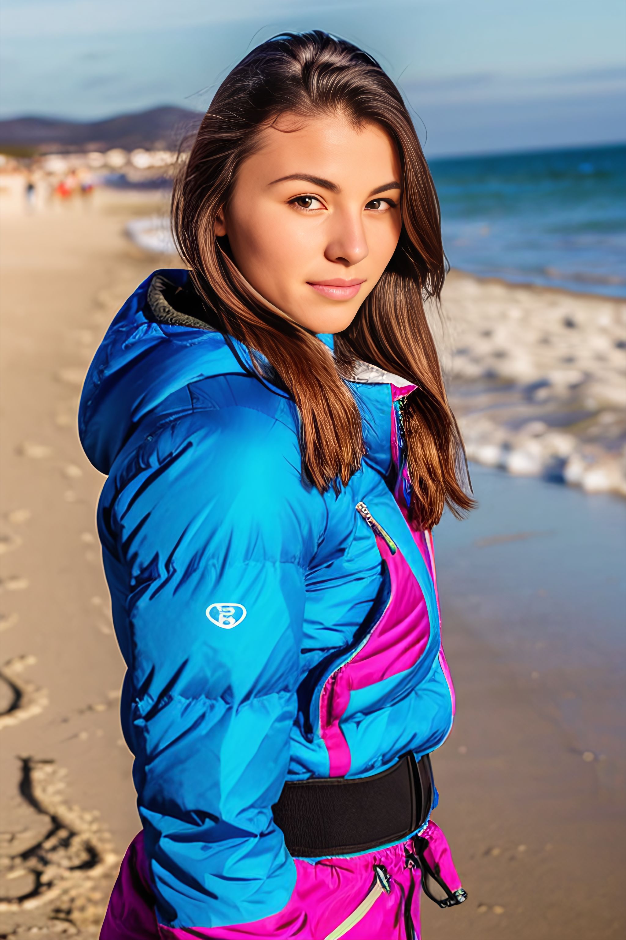 Portrait generated with Stable Diffusion.